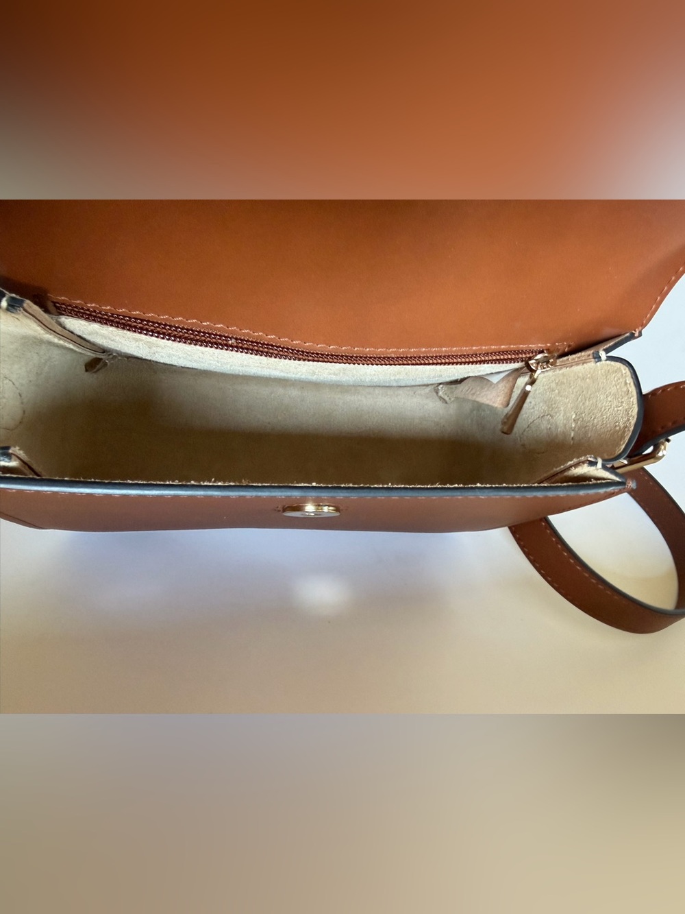 Longchamp Box Trot Crossbody Cognac/Pale Gold - Picture 3 of 16